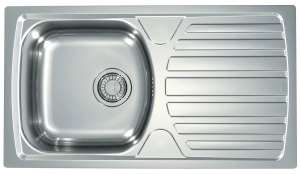 ALVEUS SETA259 - Konyhai mosogató BASIC+mosogatócsaptelep RIVIERA 14,8cm szatén/króm