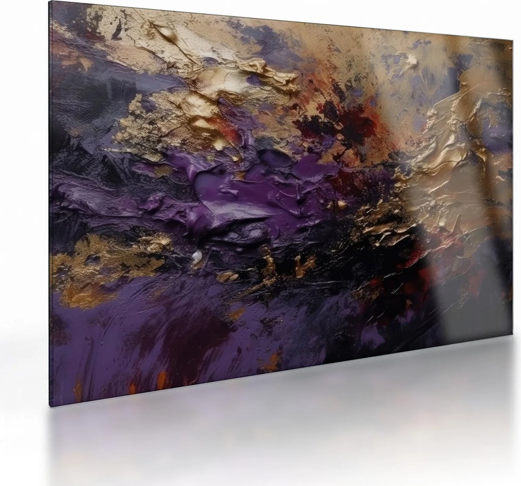 Üveg kép - Texturált absztrakció (70x50 cm)