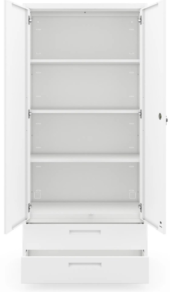 Megan Biały - szuflada podwójna 195 cm