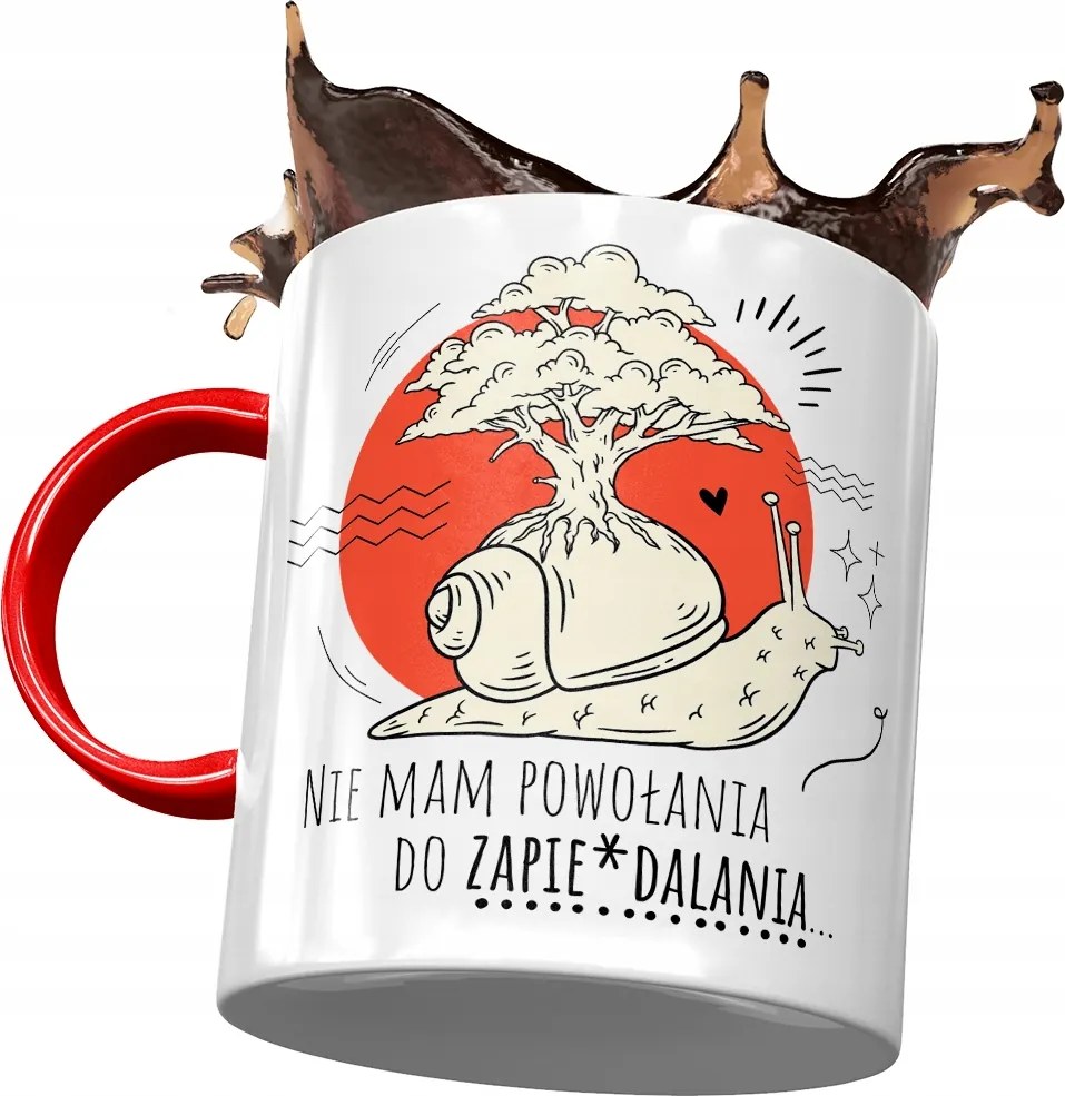 Bögre Piros Vicces Nincs Elhívásom Ajándék Nyomtatott Fotóval