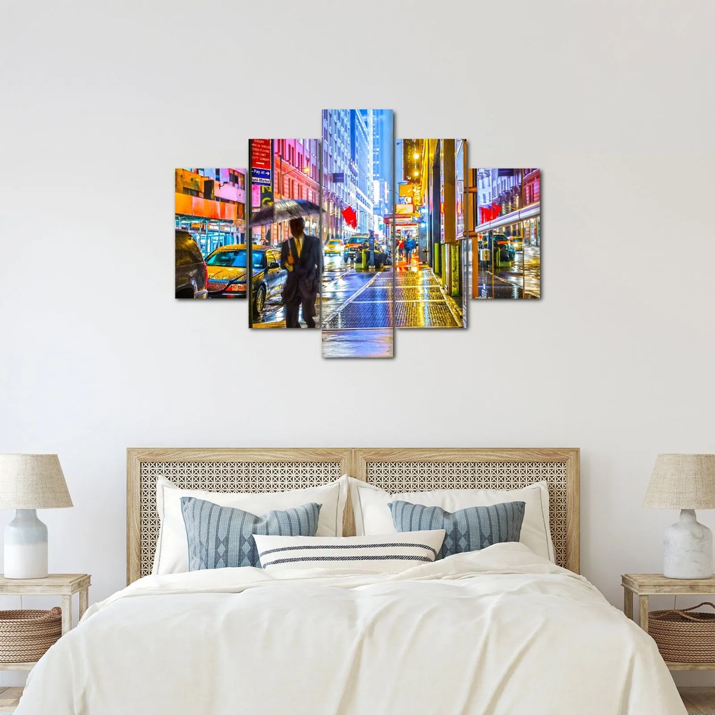 Kép - Város neonfényben (150x105 cm)