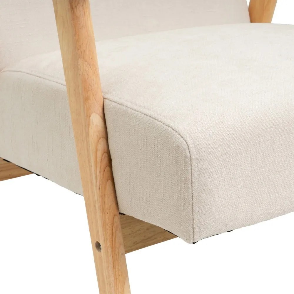 Fehér zsenília fotel Vintage – Casa Selección