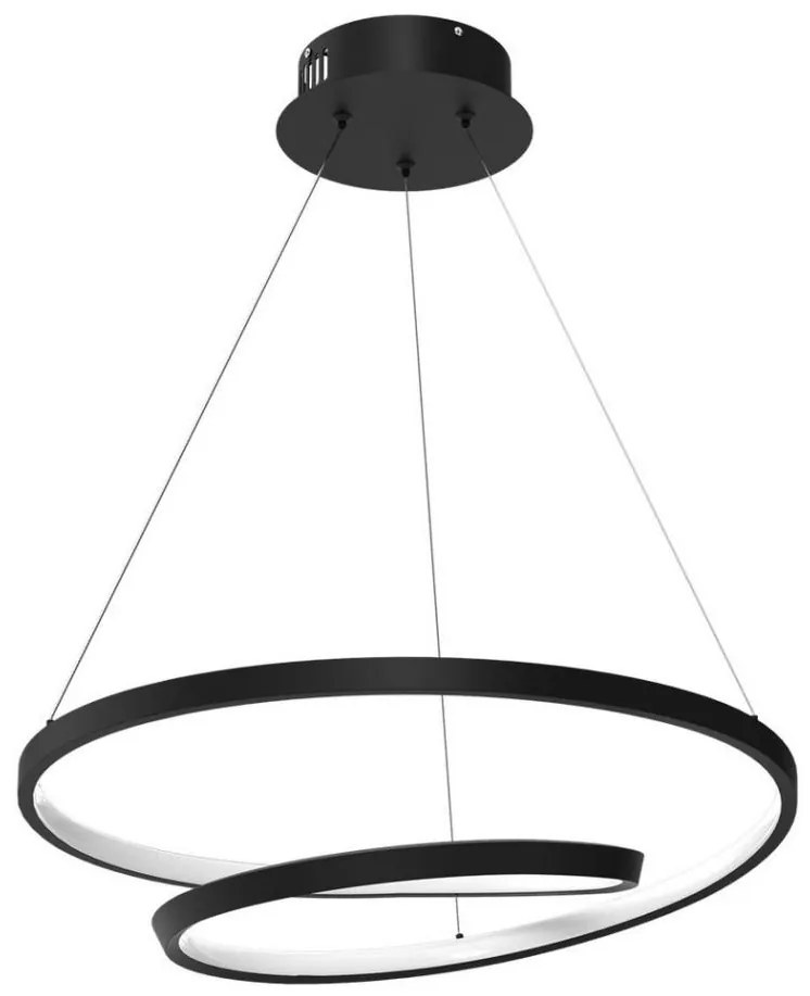 LED Csillár zsinóron LUCERO LED/48W/230V fekete