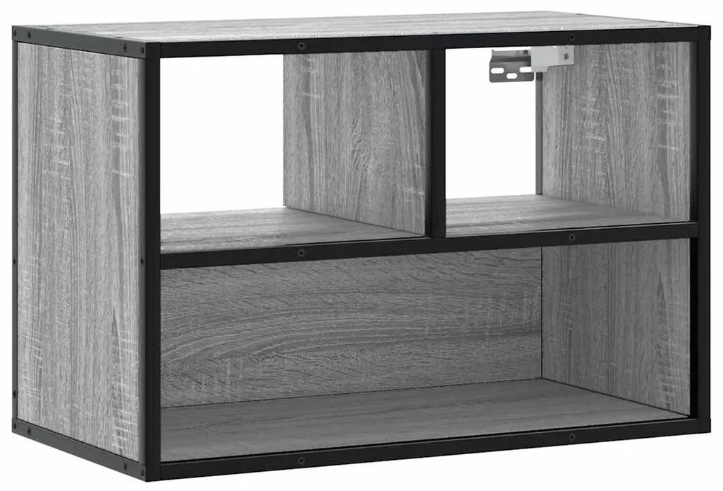 szürke sonoma színű szerelt fa TV-szekrény 60 x 31 x 39,5 cm