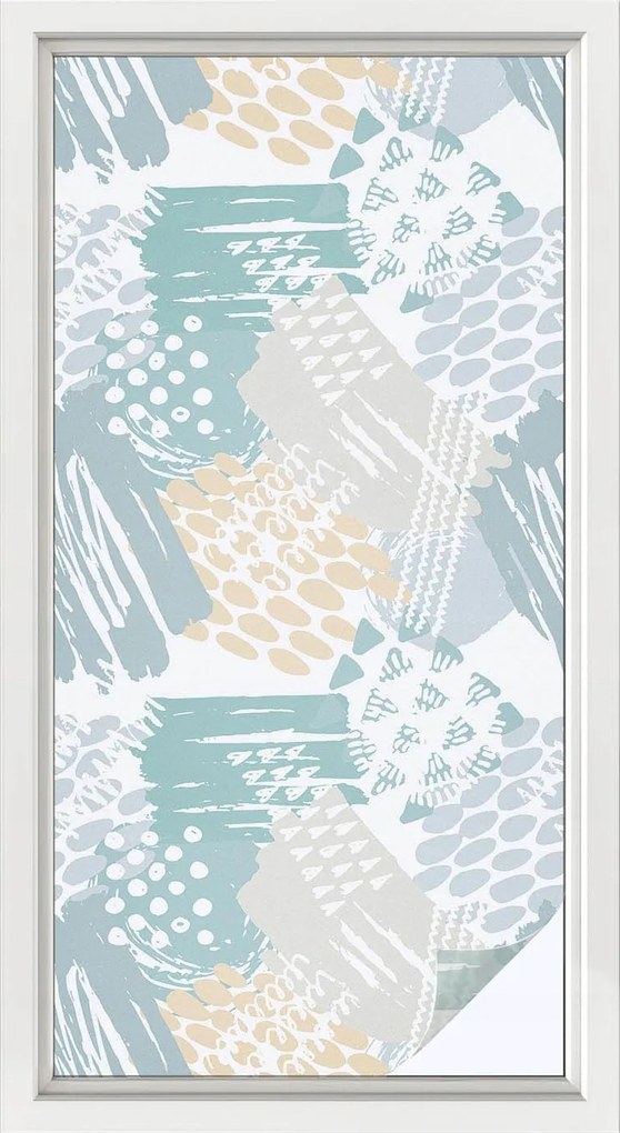 Ablakfólia öntapadós adatvédelem Absztrakt mozaik 50x100