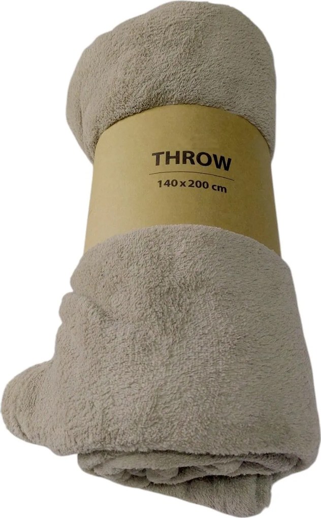 Polár Takaró Szürke-barna Puha Ágytakaró Flanel Fotel 140x200cm