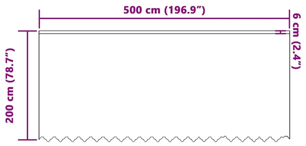Függönyök függönyökkel Fehér 500 x 200 cm Poliészter