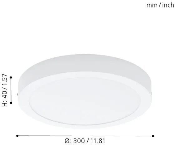 Eglo 78203 - LED mennyezeti lámpa FUEVA LED/22W/230V