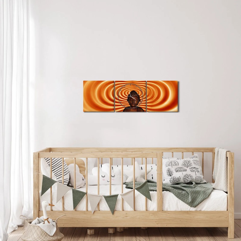 Egy szobrocska képe (órával) (90x30 cm)