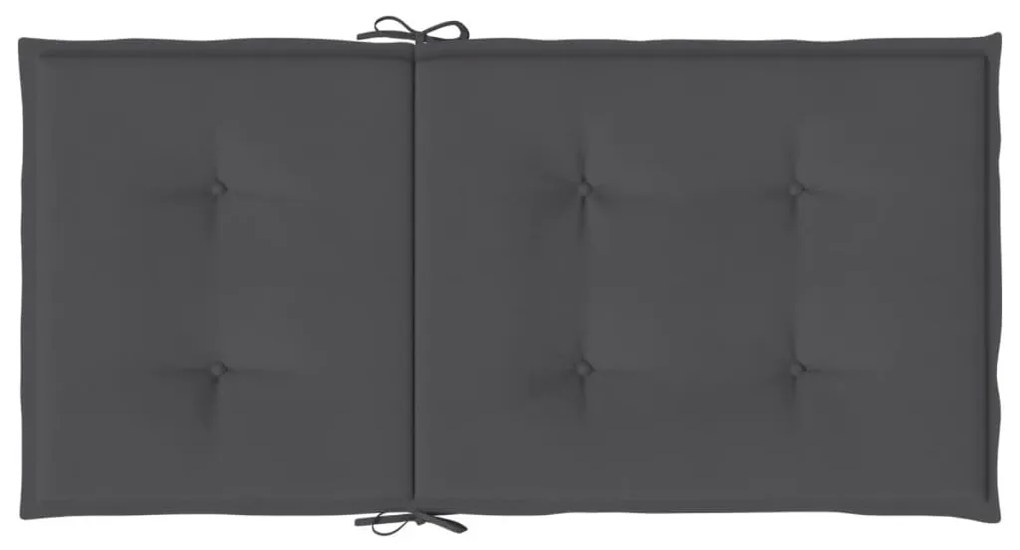 6 db antracit oxford szövet háttámlás székpárna