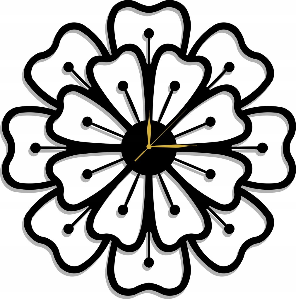 Áttört Virágos Falióra 80CM XXXL! 17 Színben!