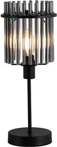 Searchlight EU55622SM - Asztali lámpa SWIZZLE 1xE14/60W/230V fekete