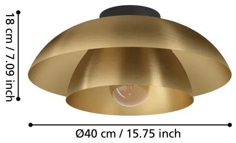 Eglo 900848 - Mennyezeti lámpa CENCIARA 1xE27/40W/230V