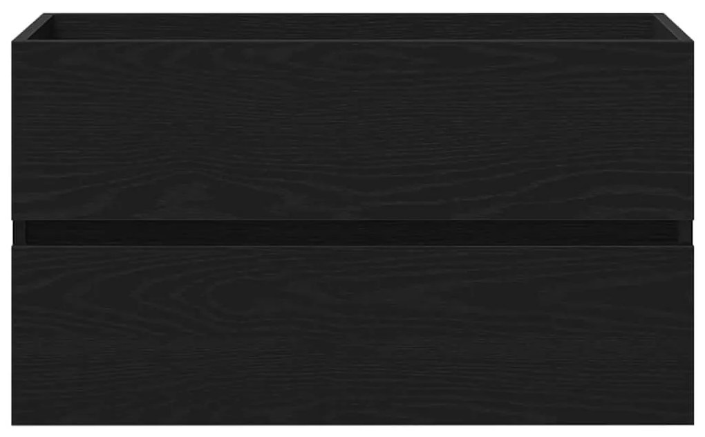 Mosdószekrény tárolóval Musta tammi 80 x 39 x 62 cm Faanyag