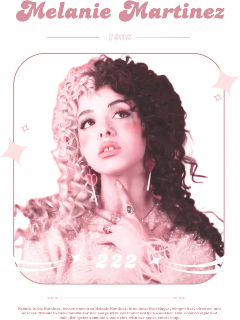 Poszter 21x30 cm A4 Melanie Martinez