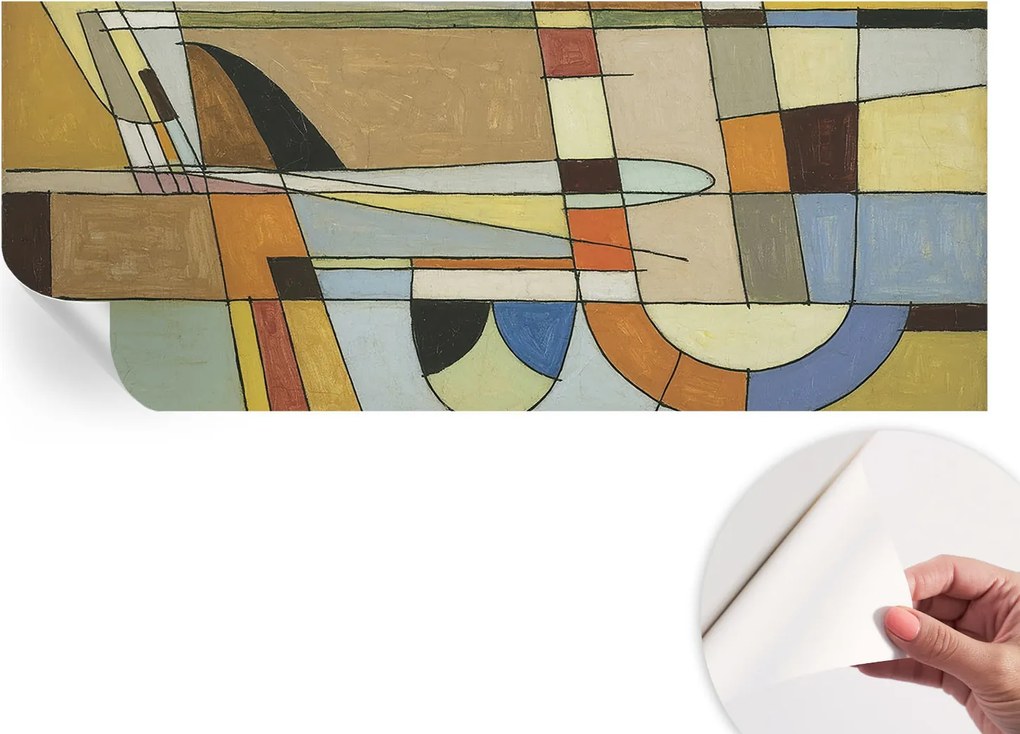 Öntapadós fotótapéta Egyszerű összeszerelés Geometrikus harmónia 250x104 cm