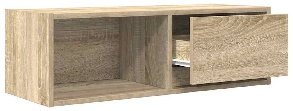 2 db sonoma tölgy színű szerelt fa TV-szekrény 80x31x25,5 cm
