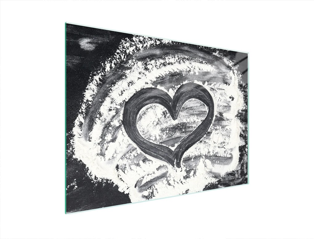 Üveg Vágódeszka 40x30 Szív Edzett Üveg