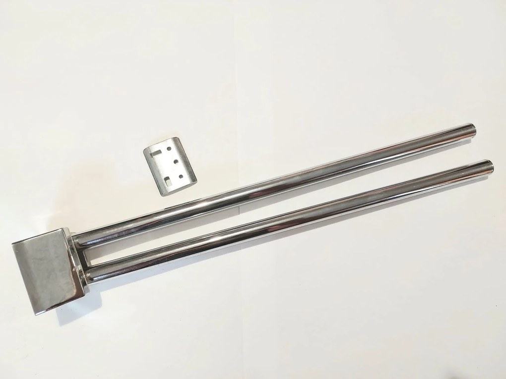 Törölközőtartó tartó dupla króm