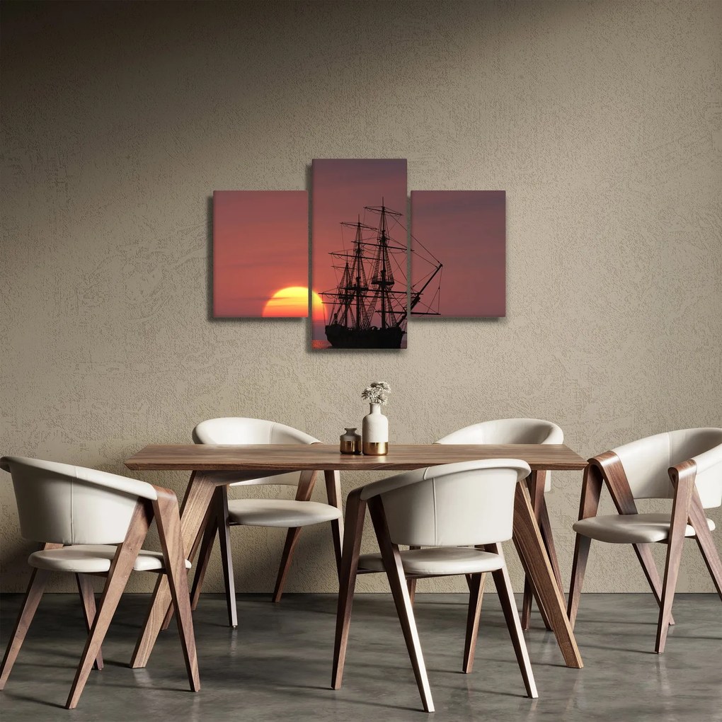 Kép - Középkori hajó (90x60 cm)