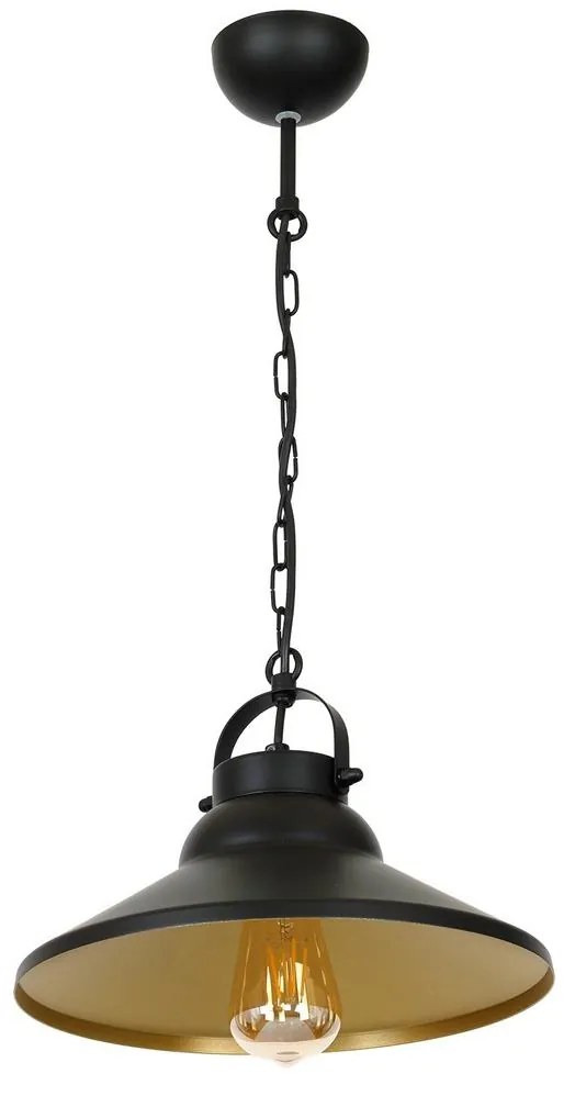 Csillár láncon IRON 1xE27/60W/230V