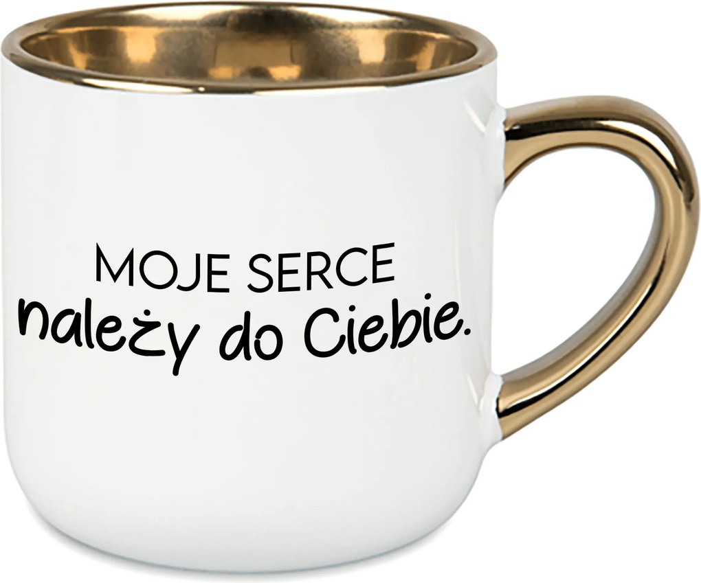 Bögre Nagy Fehér A Szívem A Tiéd Ajándék Házassági évfordulóra