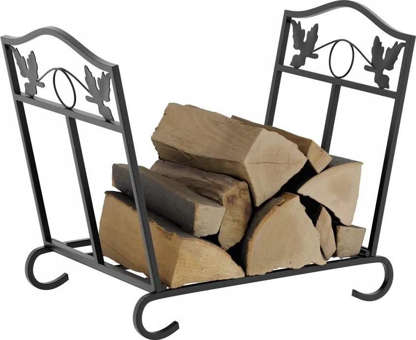 Kandalló fa kosár állvány Mark Adler fém összecsukható hordozható