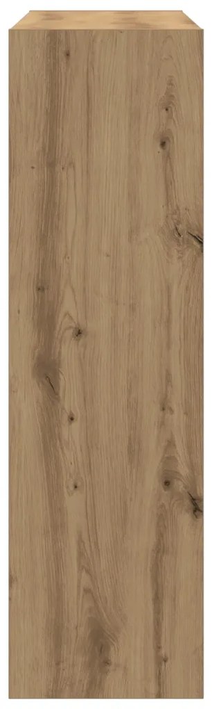 könyvespolc/térválasztó kézműves tölgyből - 100x30x103cm, farostlemezből készült