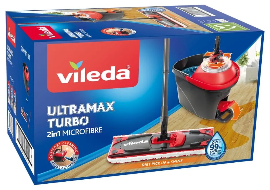 Ultramat turbo 2in1 microfibre felmosó szett vödörrel - Vileda