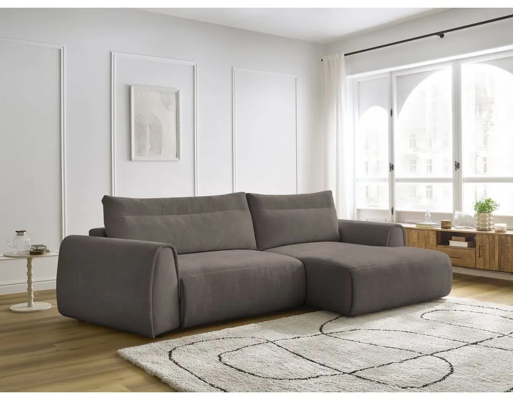 Barna sarokkanapé Aden – Bobochic Paris