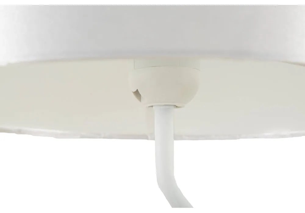 Fehér-aranyszínű asztali lámpa textil búrával (magasság 64 cm) Dancer – Mauro Ferretti