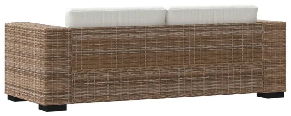 8 darabos háromszemélyes valódi rattan kanapé szett