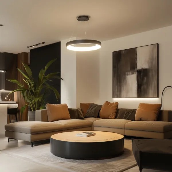 Brilagi - LED dimmelhető függeszték kábelen FALCON II LED/99W/230V átm. 60 cm fekete + távirányító