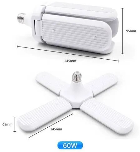 Z869-60W Ventilátor Formájú Függesztett LED lámpa - E27 izzó