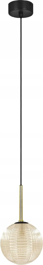 Loft függőlámpa Kaja Giro fekete-arany-borostyán 1xG9 10W