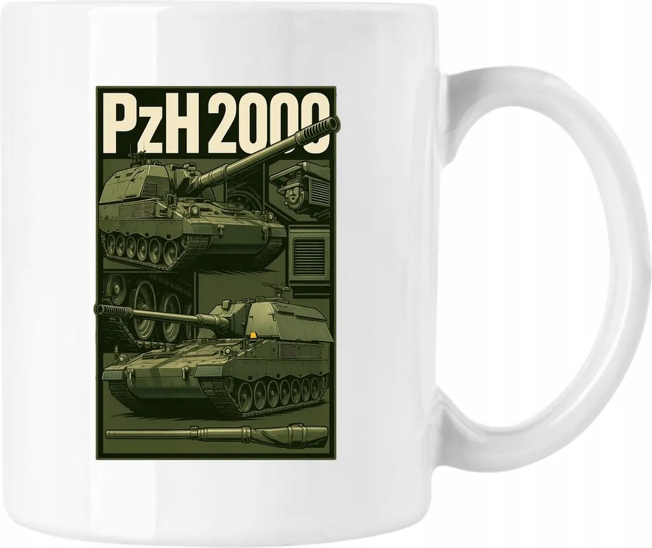 Haubica bögre 1 Pzh 2000 Fehér 330ml