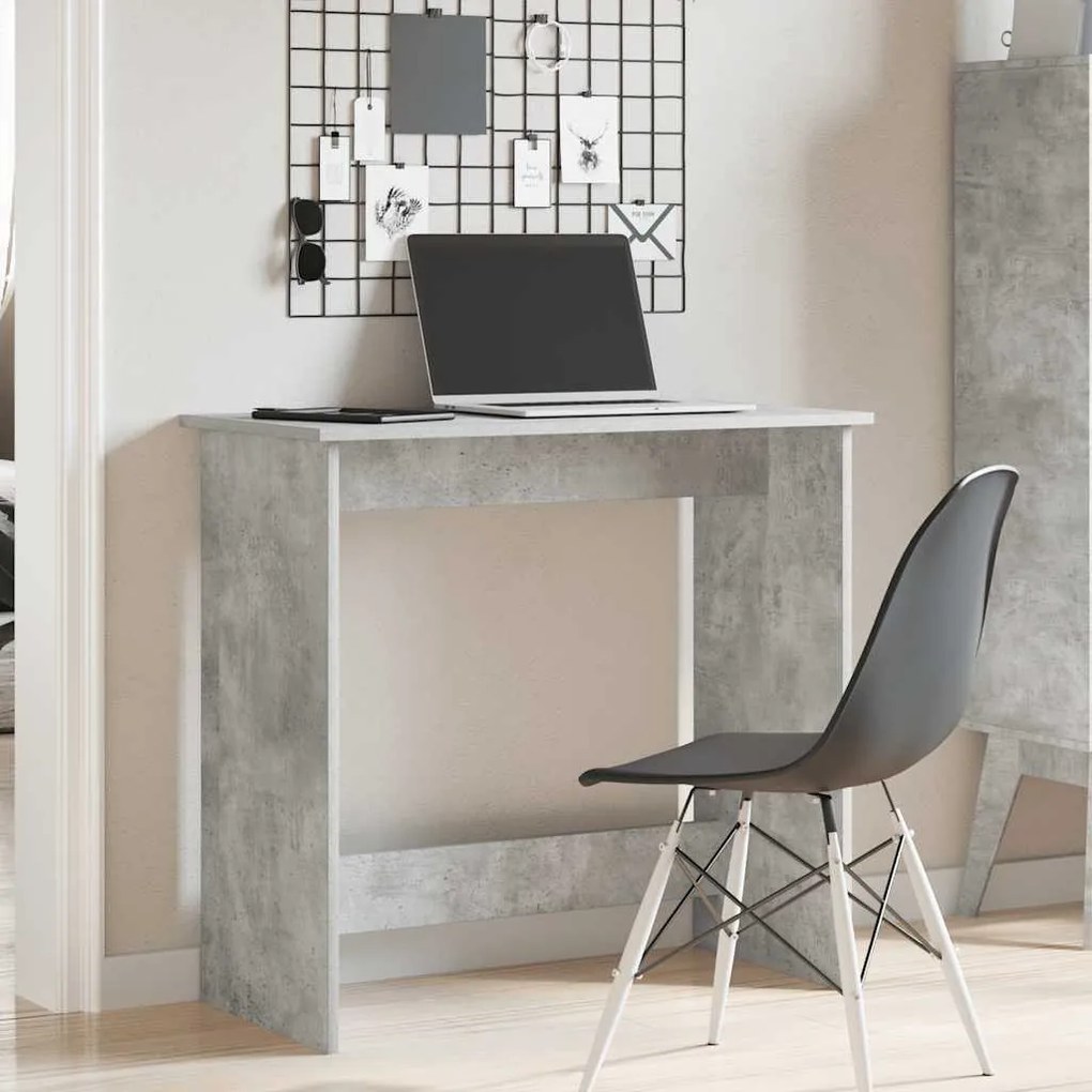 betonszürke forgácslap íróasztal 80 x 40 x 75 cm