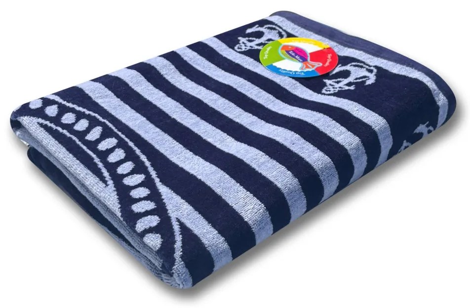 Matrózmintás strandtörölköző 2.