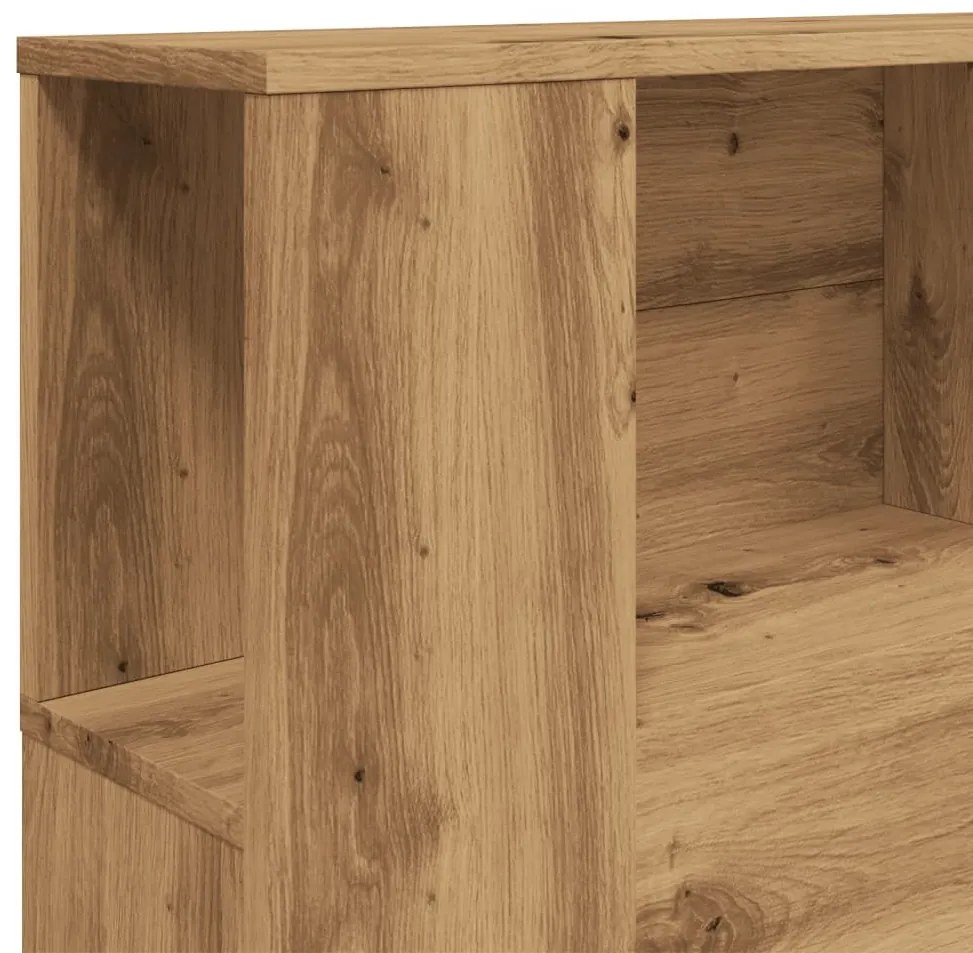 kézzel készített tölgyfa fejtámla szekrény 160 x 18,5 x 103,5 cm