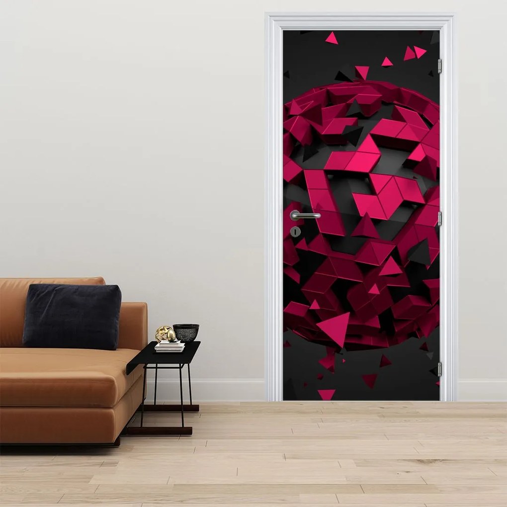 Fotótapéta ajtóra - 3D absztrakció (95x205cm)
