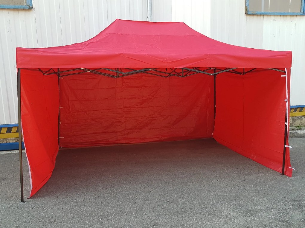 Összecsukható sátor 3x4,5 Piros SQ