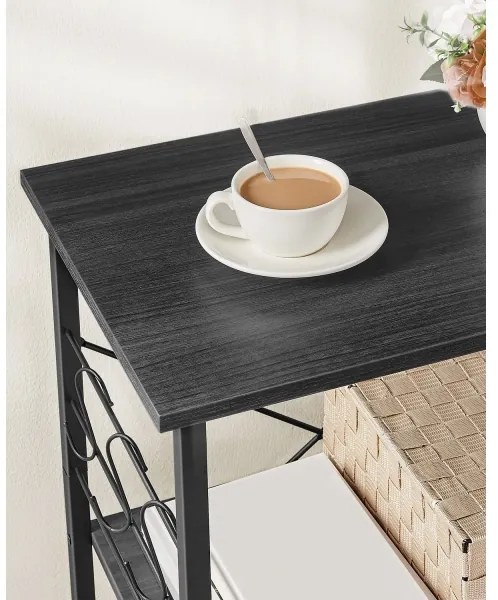 Szervírozó asztalka MARGE fekete