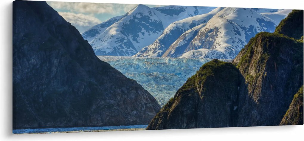 Tájkép hegyekkel (120x50 cm)