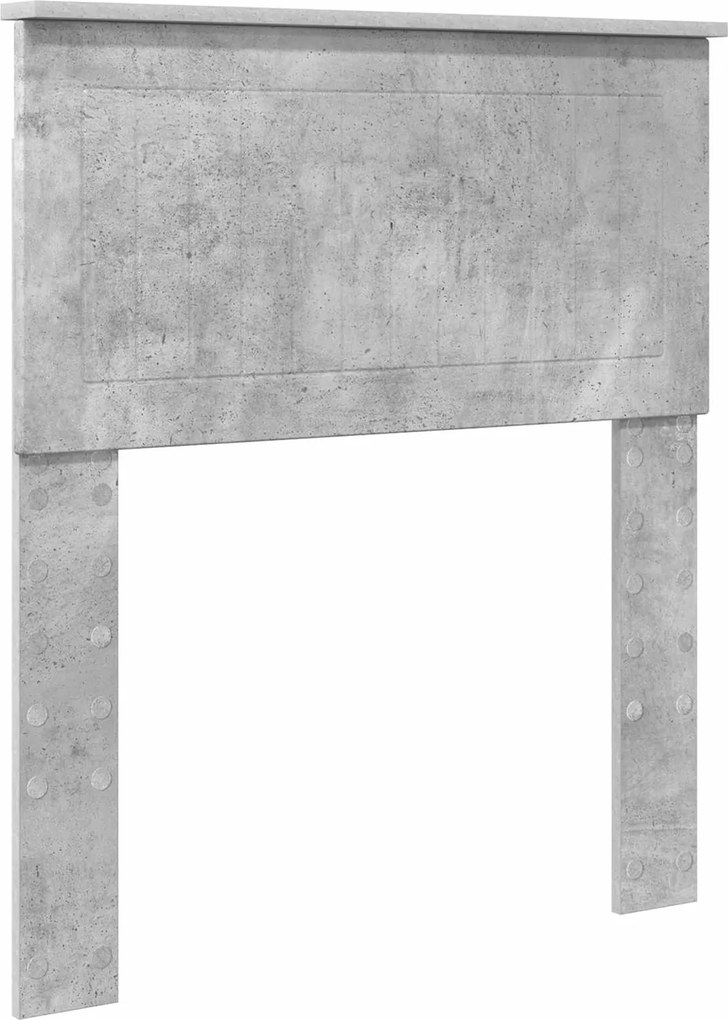vidaXL Fejtámla Beton Szürke 75 cm Faanyag