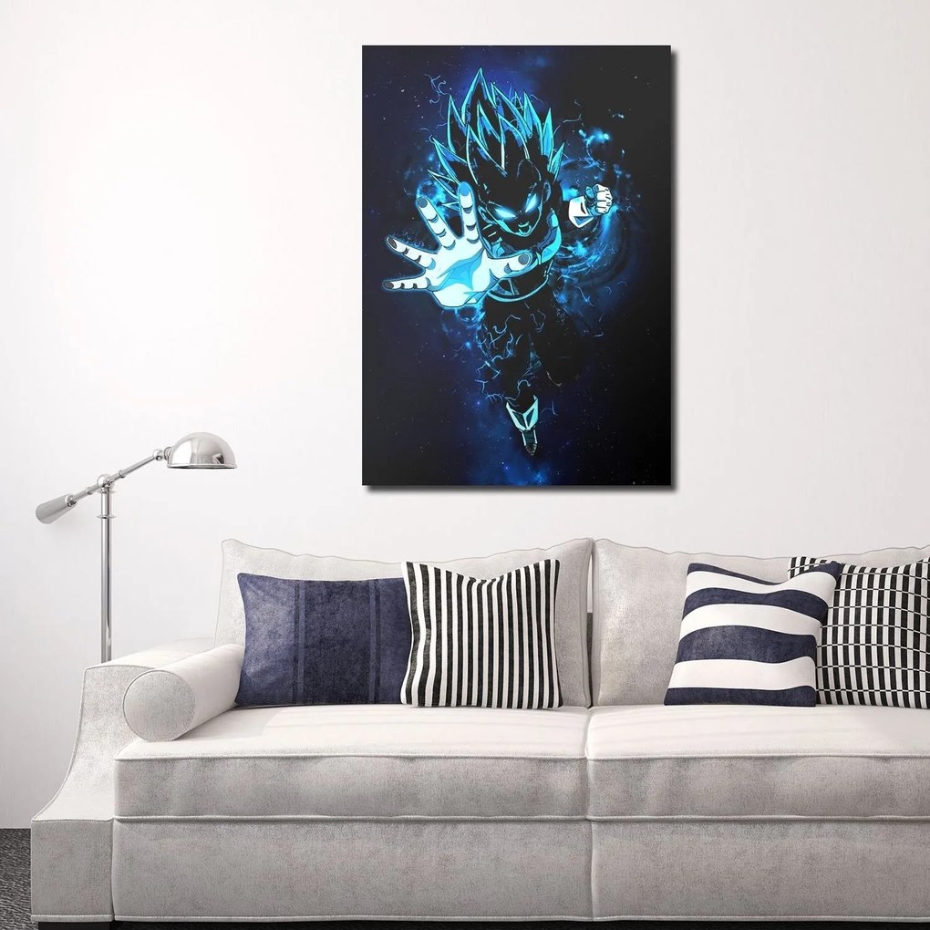 Gario Vászonkép Dragon Ball Vegeta kék - SyanArt Méret: 70 x 100 cm
