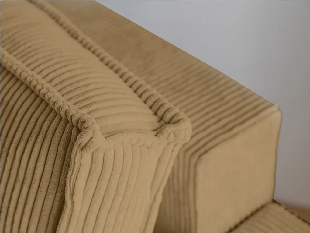 Kialakítás SMART SET fotel lábtartóval, mustárszínű