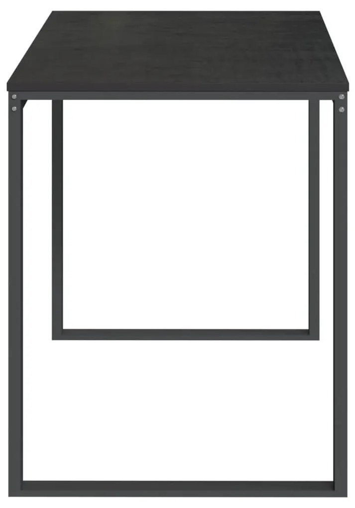 fekete forgácslap számítógépasztal 110 x 60 x 73 cm