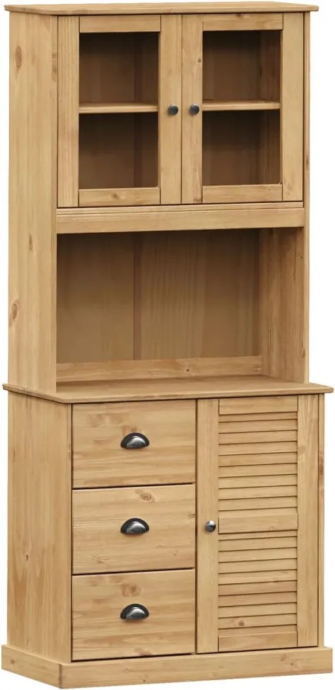 vidaXL VIGO tömör fenyőfa magasszekrény 78x40x175 cm