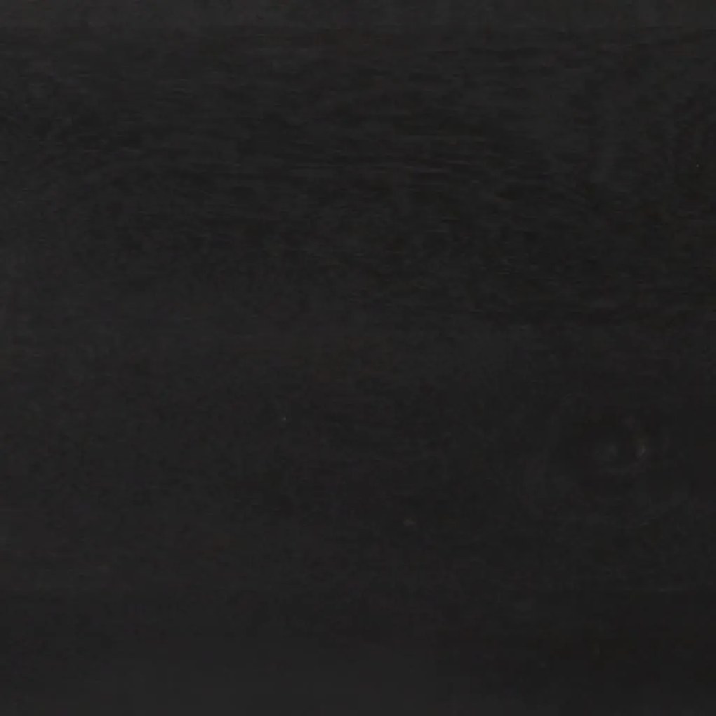 fekete és arany tömör mangófa tálalószekrény 110 x 30 x 75 cm