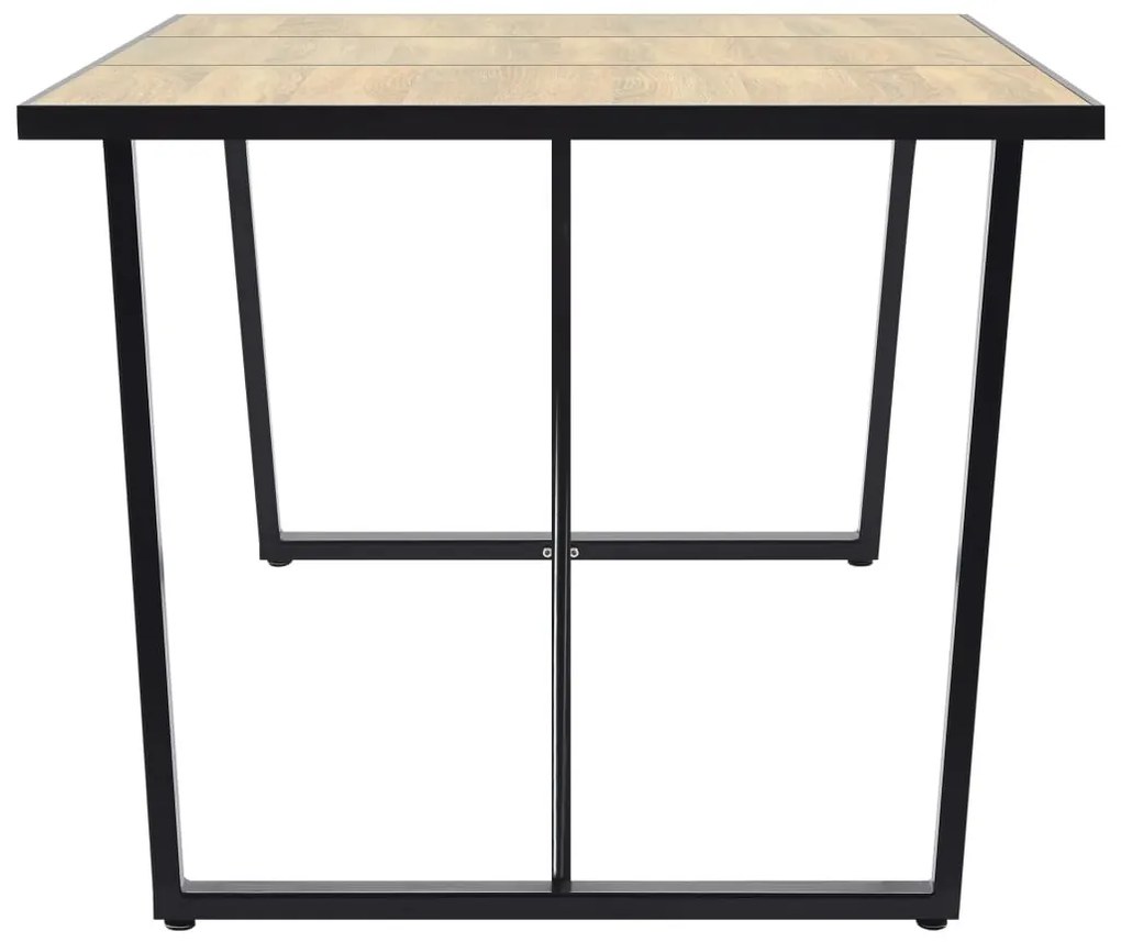 Tölgyszínű MDF étkezőasztal 200 x 100 x 75 cm